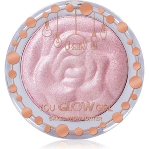 J. Cat Beauty You Glow Girl печен хайлайтър цвят 106 Bella Rose 8.5 гр