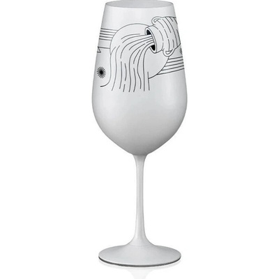 Crystalex sklenice Zvěrokruhy Vodnář bílá 550 ml