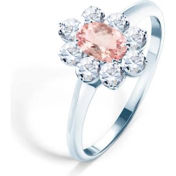 Image 1 of SAVICKI Годежен пръстен Savicki: бяло злато, морганит, бели сапфири