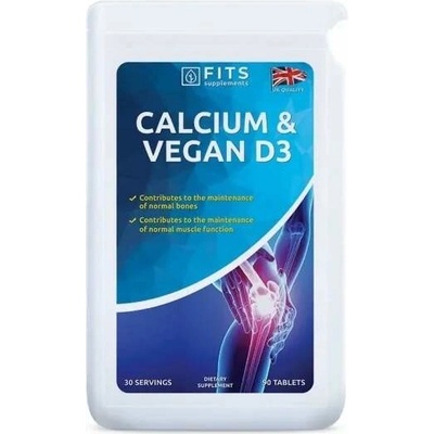 Fits Supplements Vápnik s vegánskym vitamínom D 90 tabliet