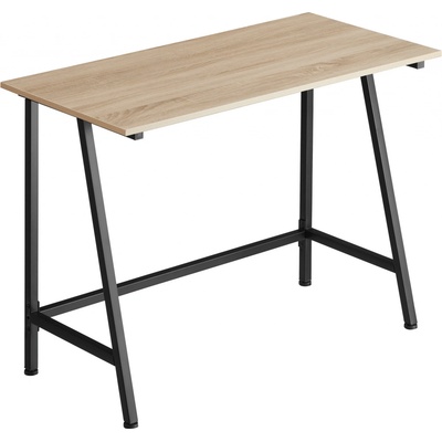 tectake 404422 stôl newton 100x50x77cm - industrial svetlé drevo, dub sonoma