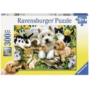 Ravensburger Puzzle 300 Happy Animals XXL