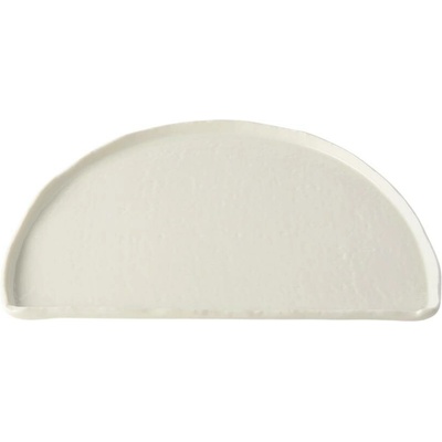 MIJ Jedálenský tanier HALF MOON 27 cm biela keramika