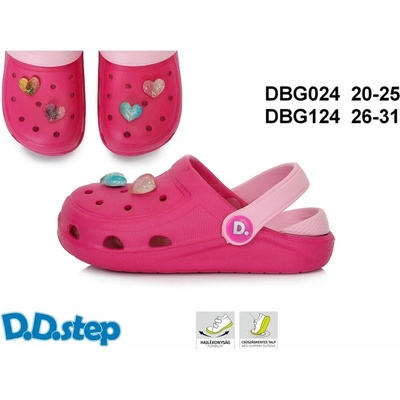 D.D.Step Kroksy LOVE dark pink