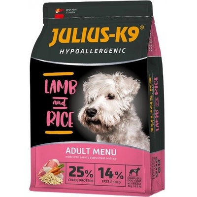 Julius-K9 JULIUS-K9® High Premium Lamb Rice - Хипоалергенна суха храна за кучета с агнешко месо - 12 кг, Унгария - 312590