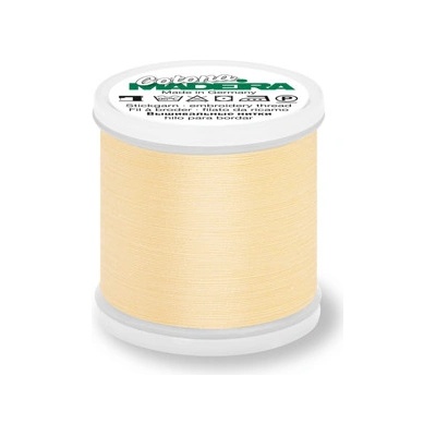 Quiltovací a vyšívací nit Madeira Cotona 80 (200m) barva 610 pale yellow