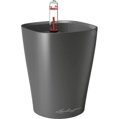Samozavlažovací stolní květináč Lechuza MINI DELTINI 10 komplet set antracitový