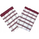 Svitap J.H.J. Tradičné káro 50x70 cm 3 ks bordová