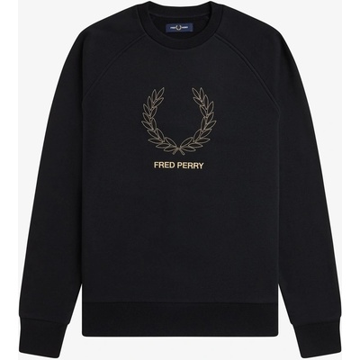 Fred Perry Блуза Fred Perry Men's Mid Logo Crew Sweatshirt - Black 102