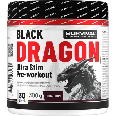 Survival Black Dragon Ultra Stim Pre-workout 300 g – Zboží Mobilmania