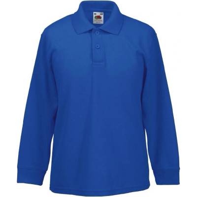 Fruit of the Loom polokošile dětská dlouhý rukáv královská modrá
