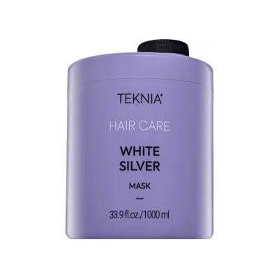 Lakmé Teknia White Silver Mask Неутрализираща маска за платинено руса и сива коса 1000 ml