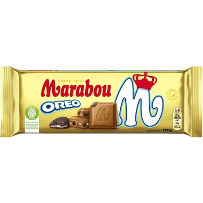 Marabou mléčná čokoláda s Oreo sušenkami 170 g