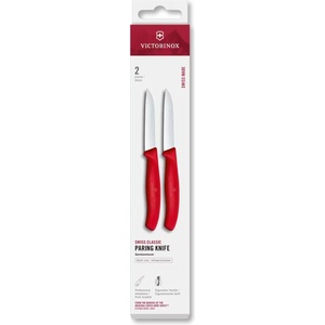 Victorinox Комплект ножове SWISS CLASSIC 8 cm, право острие, комплект от 2 бр. , червен, пластмаса, Victorinox (VN674012C1)