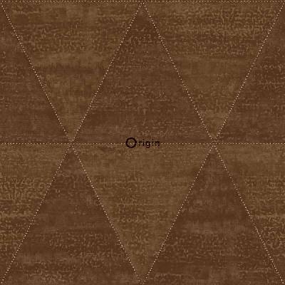 Origin 337604 Vliesová tapeta hnědá imitace kovových trojúhelníků rozměry 0,53 x 10,05 m