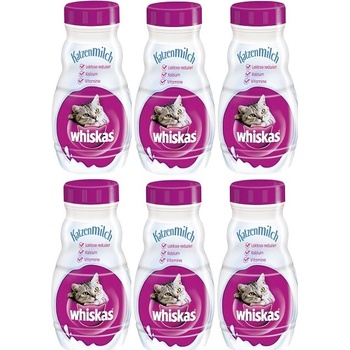 Whiskas cat mlieko s vitamínmi 6 x 200 ml