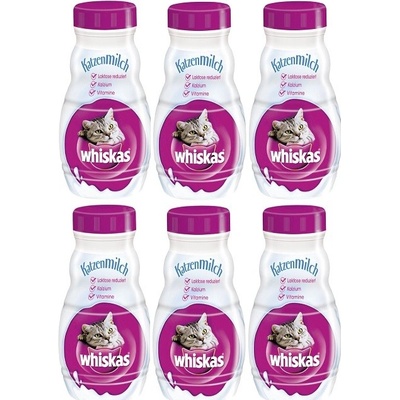 Whiskas cat mlieko s vitamínmi 6 x 200 ml