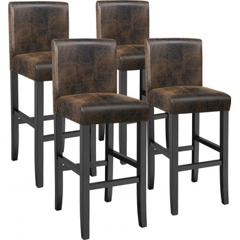 Tectake 403585 drevené vintage hnědá 4ks