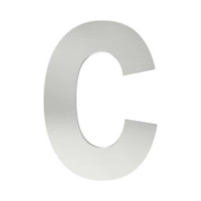 písmeno "c" 155mm nerez Nerez