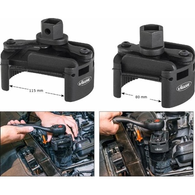 Vigor Univerzálny kľúč na olejové filtre 80 - 115 mm V 4414