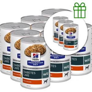 Hill's Hill s Prescription Diet w/d Поддържане на тегло и грижа при диабет за кучета 370 г, 9+3 БЕЗПЛАТНО