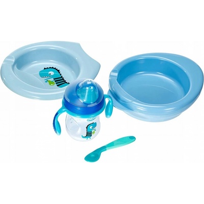 Chicco Jedálenský set tanier lyžička pohárik V000958