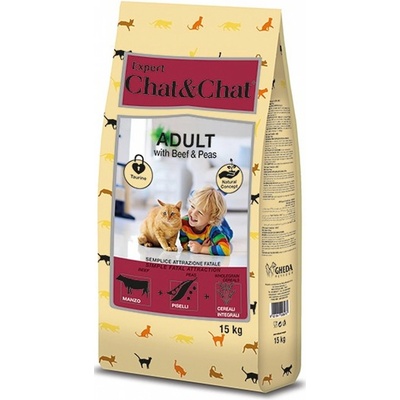 Chat & Chat Expert Adult Beef & Peas 14 kg