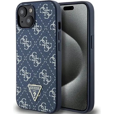 GUESS Кейс Guess 4G Triangle Metal Logo за iPhone 15 Plus / 14 Plus, син (GUE003615-0)