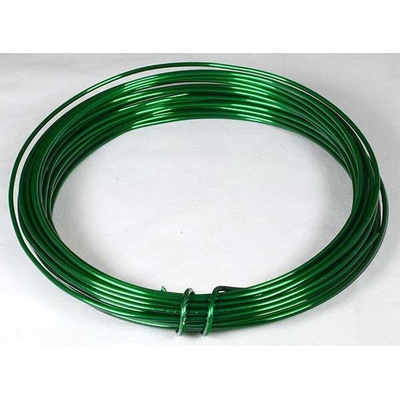Vázací drátek alu. - 2 mm x 12 m, 100 g, zelený