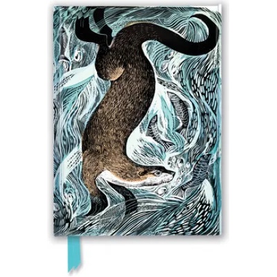 Flame Tree Publishing Angela Harding: Fishing Otter (Foiled Journal) | FLAME TREE STUDIO