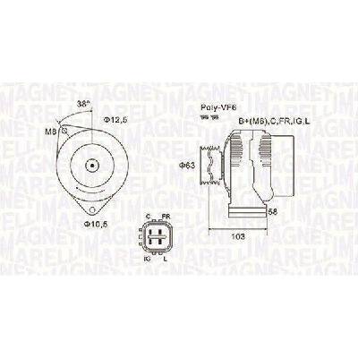 Generátor MAGNETI MARELLI 063731727010