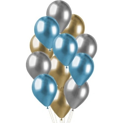 Balonkový buket Chrome Luxus blue