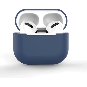 HQWear Apple AirPods 3 мек силиконов калъф за слушалки, тъмно синьо (калъф C) (AirPod 3 Case C Dark Blue)