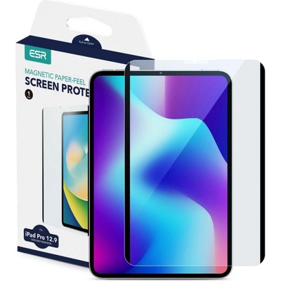 ESR Paper Feel Magnetic Screen Protector - магнитно защитно покритие (подходящо за рисуване) за дисплея на iPad Air 13 (2024), iPad Pro 12.9 M2 (2022), iPad Pro 12.9 M1 (2021), iPad Pro 12.9 (2020), i