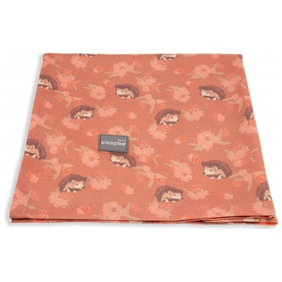 Sleepee Bambusová deka šátek Bamboo 3v1 Vintage Animals Amaranth