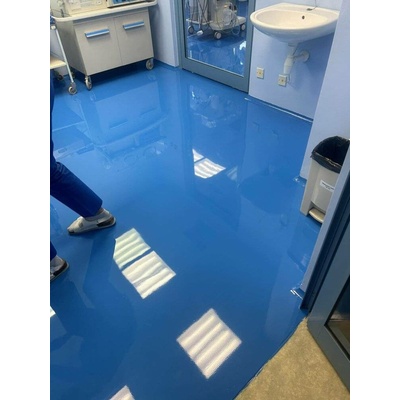 Epoxidová litá stěrka ROKOFLOOR® INDUSTRY RAL 5012 Světle modrá 25KG set
