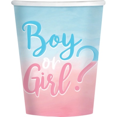 Amscan Poháre Boy or girl ? 250 ml