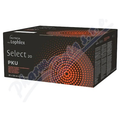 PKU LOPHLEX SELECT S PŘÍCHUTÍ BROSKVOVÉHO ČAJE POR SOL 30X125ML