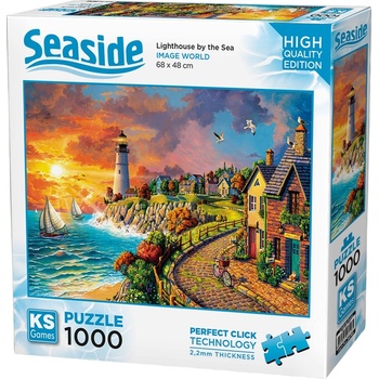 KS Games Пъзел KS Games от 1000 части - Фар до морето (20758)