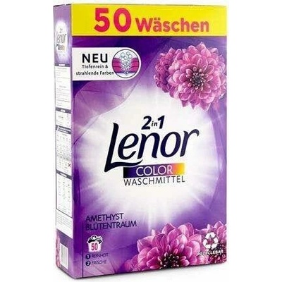 Lenor Amethyst 2v1 Univerzální a Color prací prášek 3,25 kg 50 PD