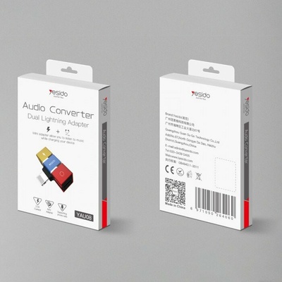 Adaptér Audio Converter Dual Lightning YA-U08
