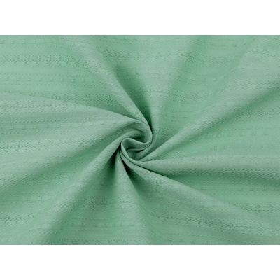 Stoklasa Bavlněná látka / plátno s krajkovým efektem Balení: 1 m, Varianta: 7 zelená pastel sv 7 zelená pastel sv