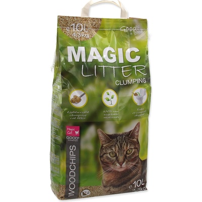 Magic Cat Magic Litter Woodchips ) 10 l (4,3 kg