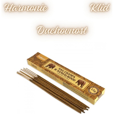 Tulasi indické vonné tyčinky Nag Champa Sandalwood 15 ks