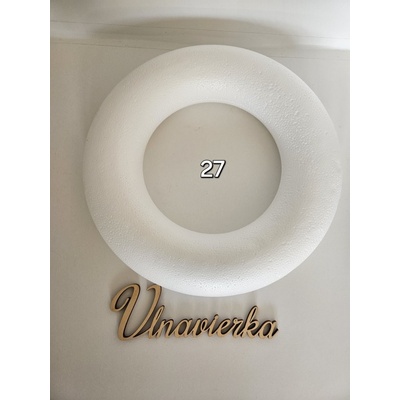 Polystyrenový věnec 27 cm