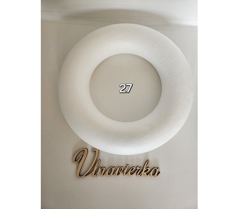 Polystyrenový věnec 27 cm