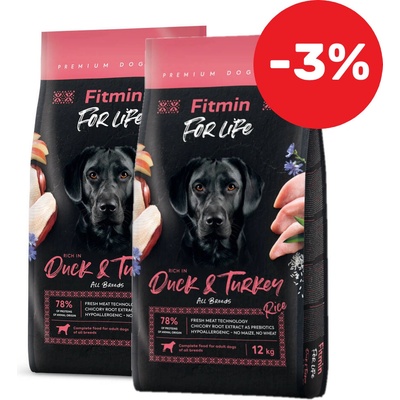 Fitmin For Life Duck & Turkey 2 x 12 kg