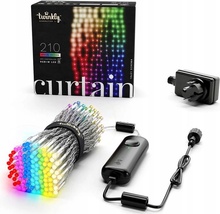 Twinkly Chytrý vánoční LED závěs Curtain 210 diod 3m vícebarevný/bílý