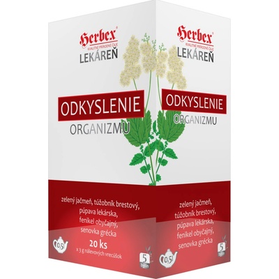 Herbex lékárna Odkyselení organismu 20 x 3 g