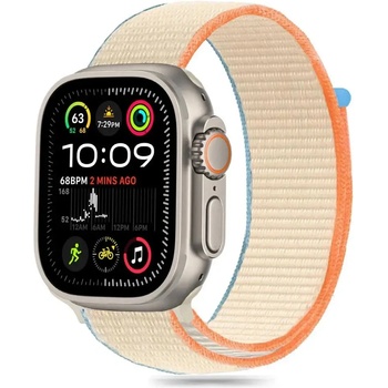 Tech-Protect Найлонова каишка Tech-Protect за Apple Watch 6 / 7 / 8 / 9 / 10 / SE / Ultra 1 / 2 (44 / 45 / 46 / 49 MM) - бежов (5906302370788)
